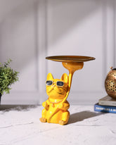 Yellow Dog Tray Stand with Sunglasses